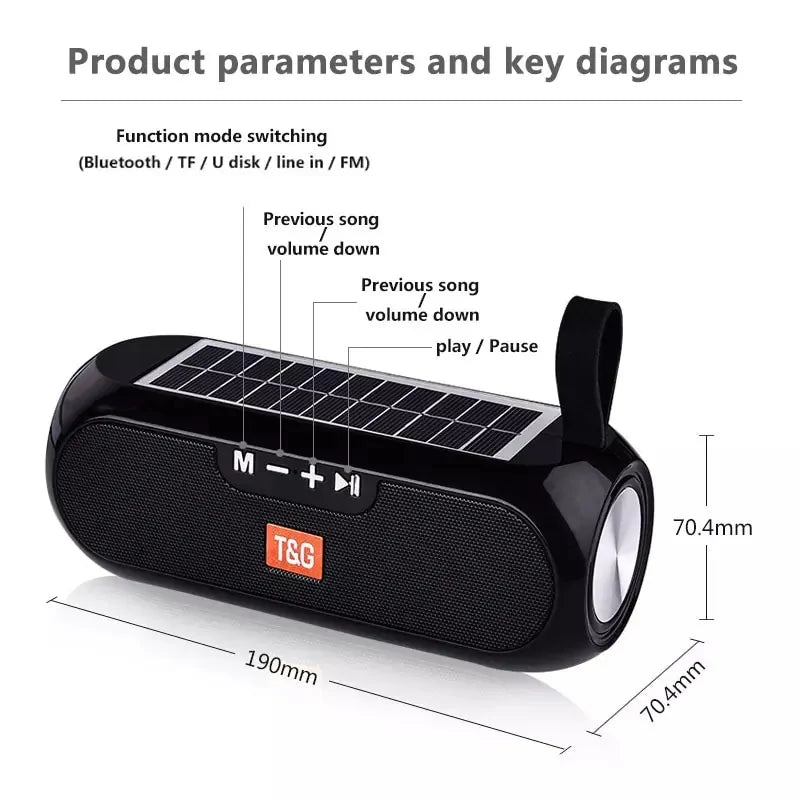 T&G Bluetooth Solar Speaker